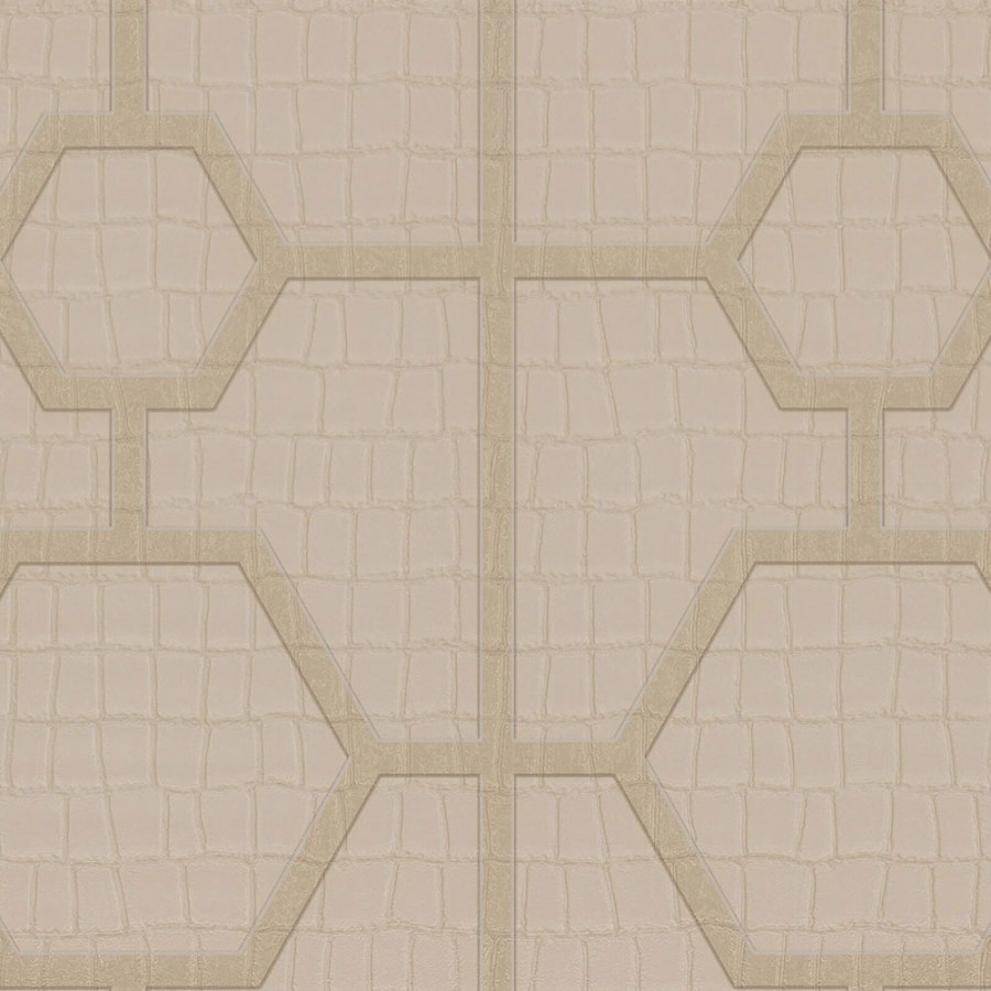 Béžová geometrická tapeta s vinylovým povrchem Z80030 Philipp Plein - Tapety Vavex