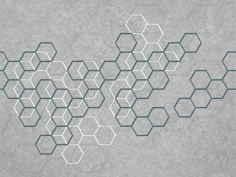 Geometrická obrazová tapeta s hexagony Z90069 330 x 300 cm Automobili Lamborghini 2 - Tapety Vavex