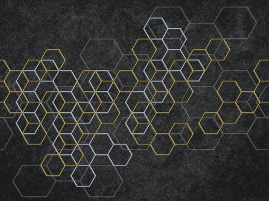 Geometrická obrazová tapeta s hexagony Z90070 330 x 300 cm Automobili Lamborghini 2 - Tapety Vavex