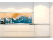 Samolepicí Fototapeta do kuchyně KI-180-163 Modrý oceán | 180 x 60 cm Fototapety