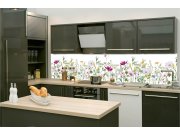 Samolepicí Fototapeta do kuchyně KI-260-144 Květinový vzor | 260 x 60 cm Fototapety