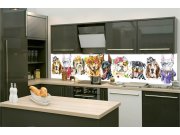 Samolepicí Fototapeta do kuchyně KI-260-110 Fototapeta do kuchyně Portrét psů | 260 x 60 cm Fototapety