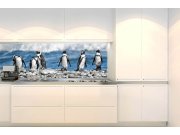 Samolepicí Fototapeta do kuchyně KI-180-112 Tučňáci | 180 x 60 cm Fototapety