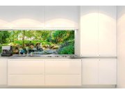 Samolepicí Fototapeta do kuchyně KI-180-134 Botanická zahrada | 180 x 60 cm Fototapety