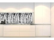 Samolepicí Fototapeta do kuchyně KI-180-137 Černobílá tráva | 180 x 60 cm Fototapety