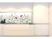 Samolepicí Fototapeta do kuchyně KI-180-144 Květinový vzor | 180 x 60 cm Fototapety