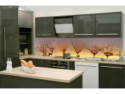 Samolepicí Fototapeta do kuchyně KI-260-121 Kapky na pampelišce | 260 x 60 cm Fototapety