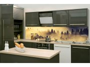 Samolepicí Fototapeta do kuchyně KI-260-142 Lesní krajina | 260 x 60 cm Fototapety