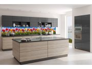 Samolepicí Fototapeta do kuchyně KI-350-131 Pole tulipánů | 350 x 60 cm Fototapety