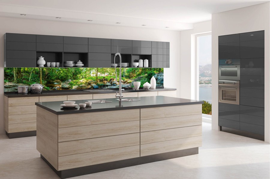 Samolepicí Fototapeta do kuchyně KI-350-134 Botanická zahrada | 350 x 60 cm - Fototapety