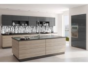 Samolepicí Fototapeta do kuchyně KI-350-137 Černobílá tráva | 350 x 60 cm Fototapety