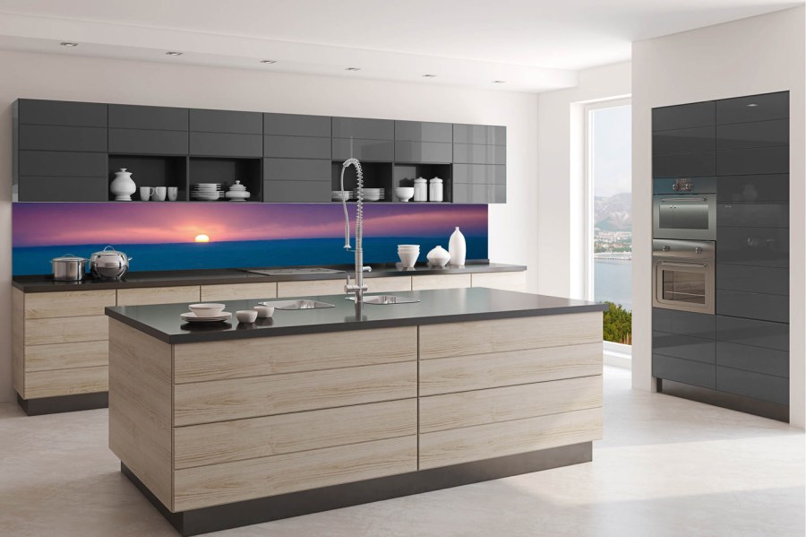 Fototapety - Samolepicí Fototapeta do kuchyně KI-350-138 Východ slunce | 350 x 60 cm Samolepicí Fototapeta do kuchyně KI-350-138 Východ slunce | 350 x 60 cm - Fototapety