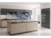 Samolepicí Fototapeta do kuchyně KI-350-154 Žíhaný mramor | 350 x 60 cm Fototapety