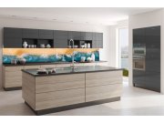 Samolepicí Fototapeta do kuchyně KI-350-163 Modrý oceán | 350 x 60 cm Fototapety