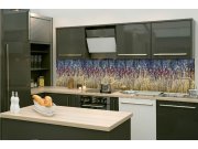 Samolepicí Fototapeta do kuchyně KI-260-170 Zimní rákos | 260 x 60 cm Fototapety