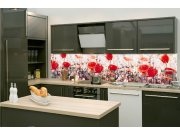 Samolepicí Fototapeta do kuchyně KI-260-171 Vlčí mák | 260 x 60 cm Fototapety