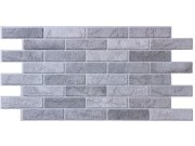 3D obkladový PVC panel imitace cihlová zdi šedá 3D obkladové panely