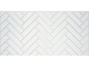 3D obkladový PVC panel imitace parketový vzor bílý 3D obkladové panely