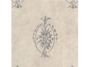 Tapeta se zámeckými ornamenty na béžovám štukovám podkladu | 27516 | Lepidlo zdarma Tapety Vavex