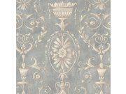 Tapeta se zámeckými ornamenty na šedém štukovám podkladu | 27408 | Lepidlo zdarma Tapety Vavex