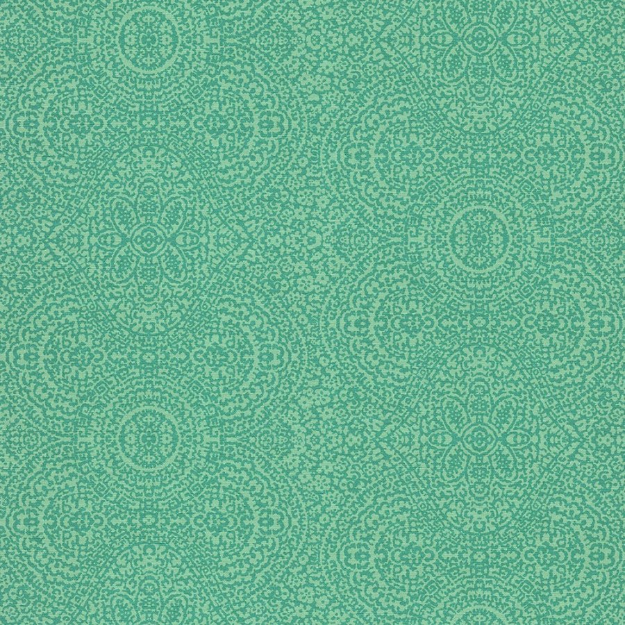 Zelená tapeta s ornamentálním vzorem 375164 Sundari Eijffinger - Tapety Eijffinger