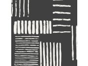 Černobílá tapeta s proužky 377133 Stripes+ Eijffinger