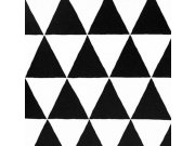 Černobílá tapeta trojúhelníky 356011 Black a Light Eijffinger Tapety Eijffinger