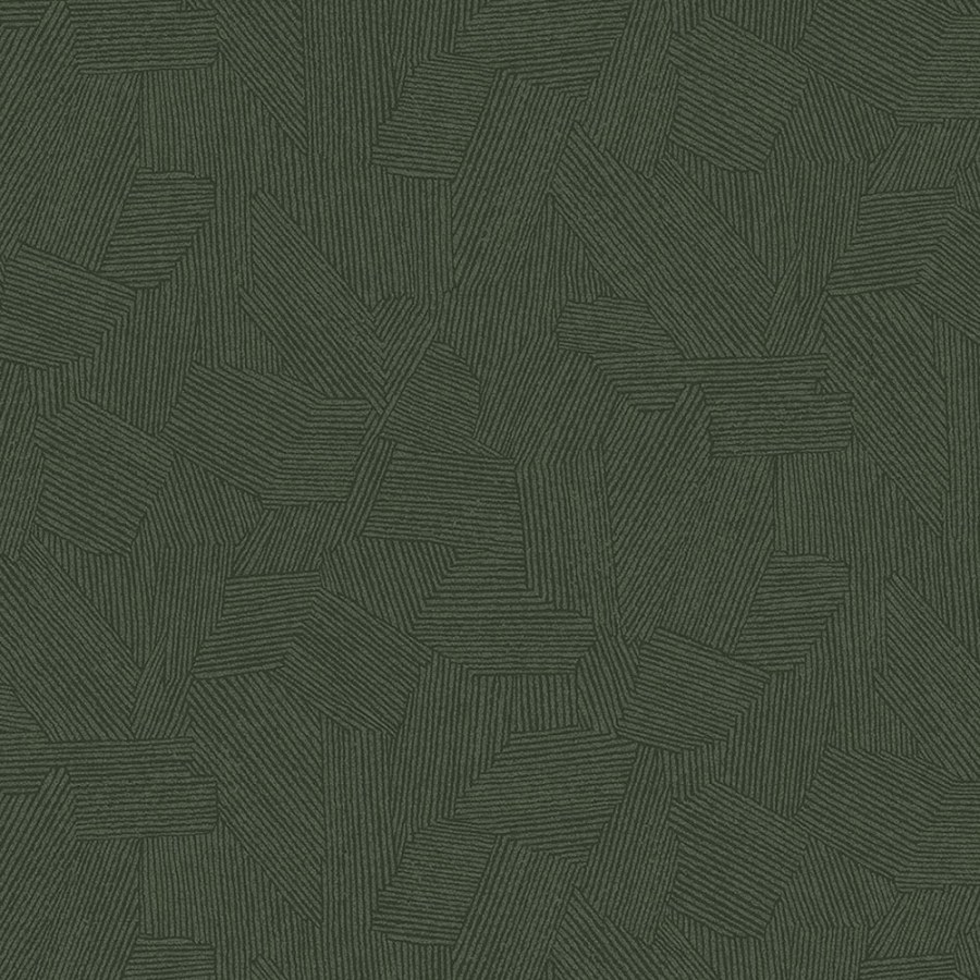 Zelená tapeta s grafickým etno vzorem 318005 Twist Eijffinger