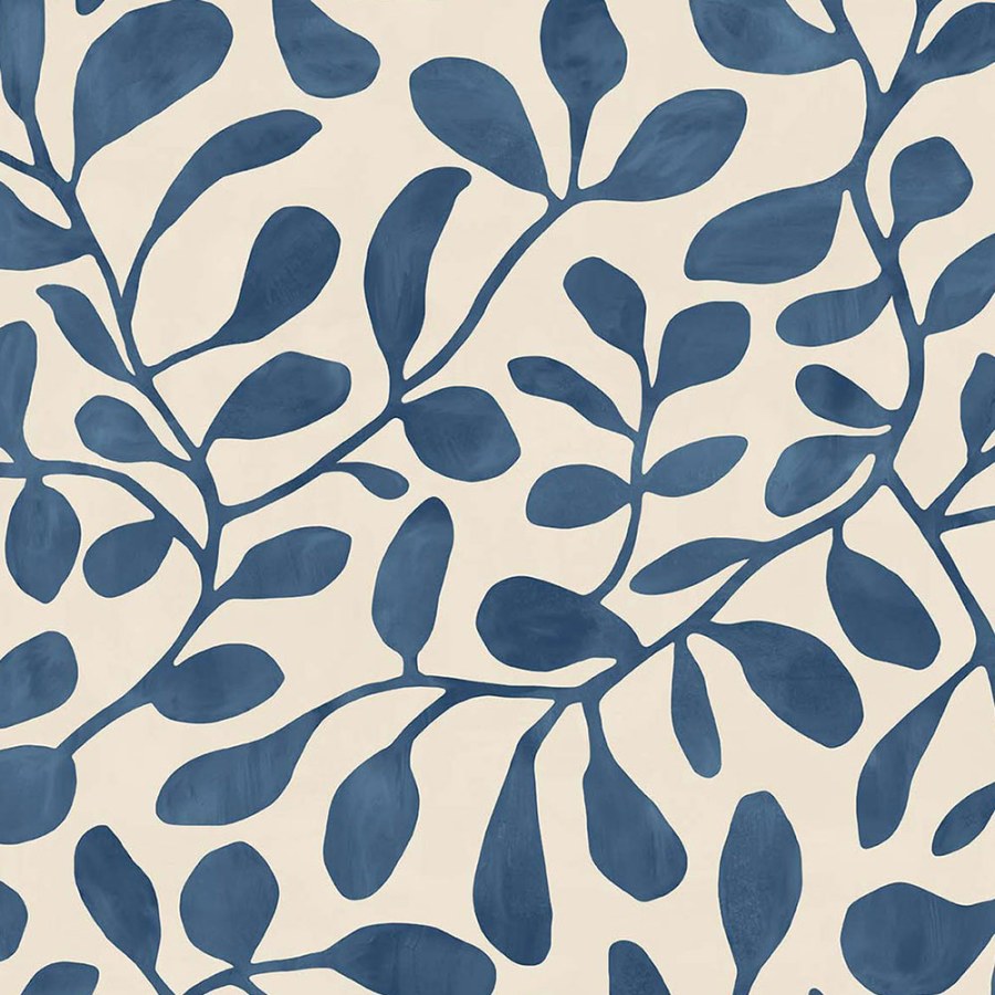 Modrá tapeta rostliny větvičky listy 318035 Twist Eijffinger - Tapety Eijffinger