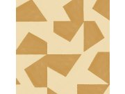 Okrová tapeta s geometrickým retro vzorem 318040 Twist Eijffinger Tapety Eijffinger
