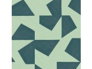 Zelená tapeta s geometrickým retro vzorem 318042 Twist Eijffinger Tapety Eijffinger