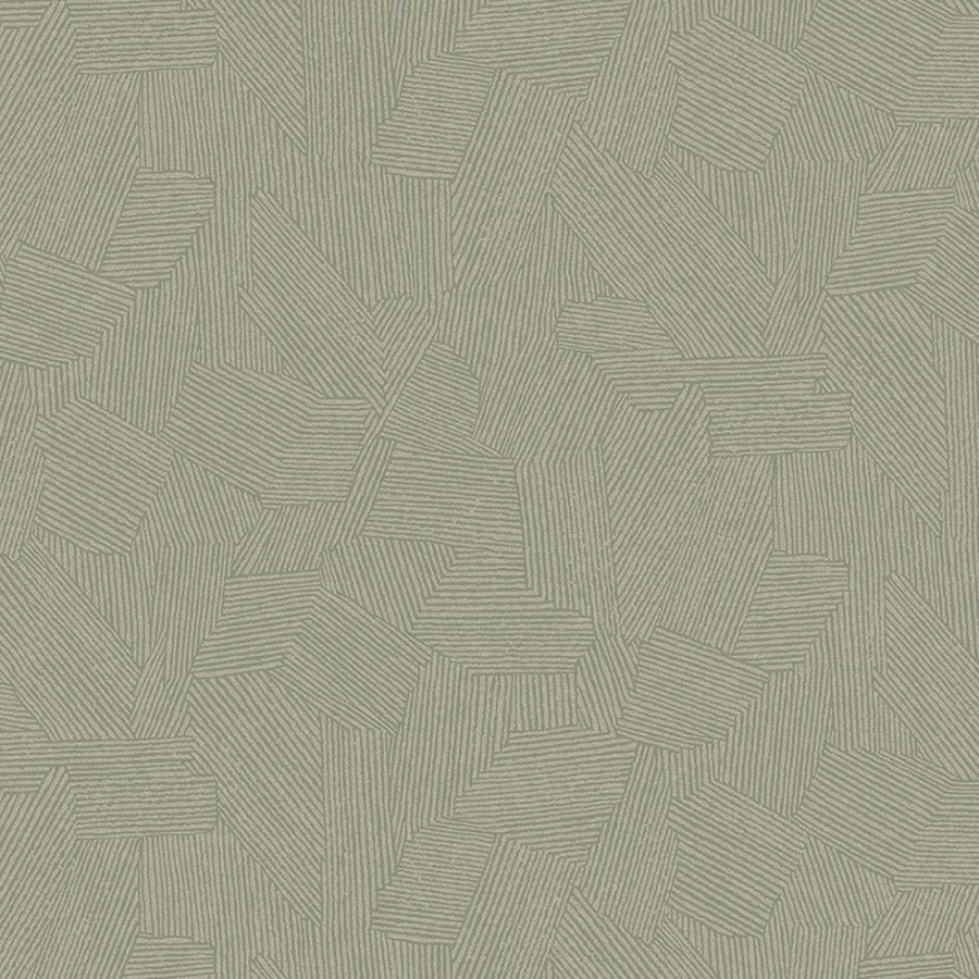 Zelená tapeta s grafickým etno vzorem 318007 Twist Eijffinger