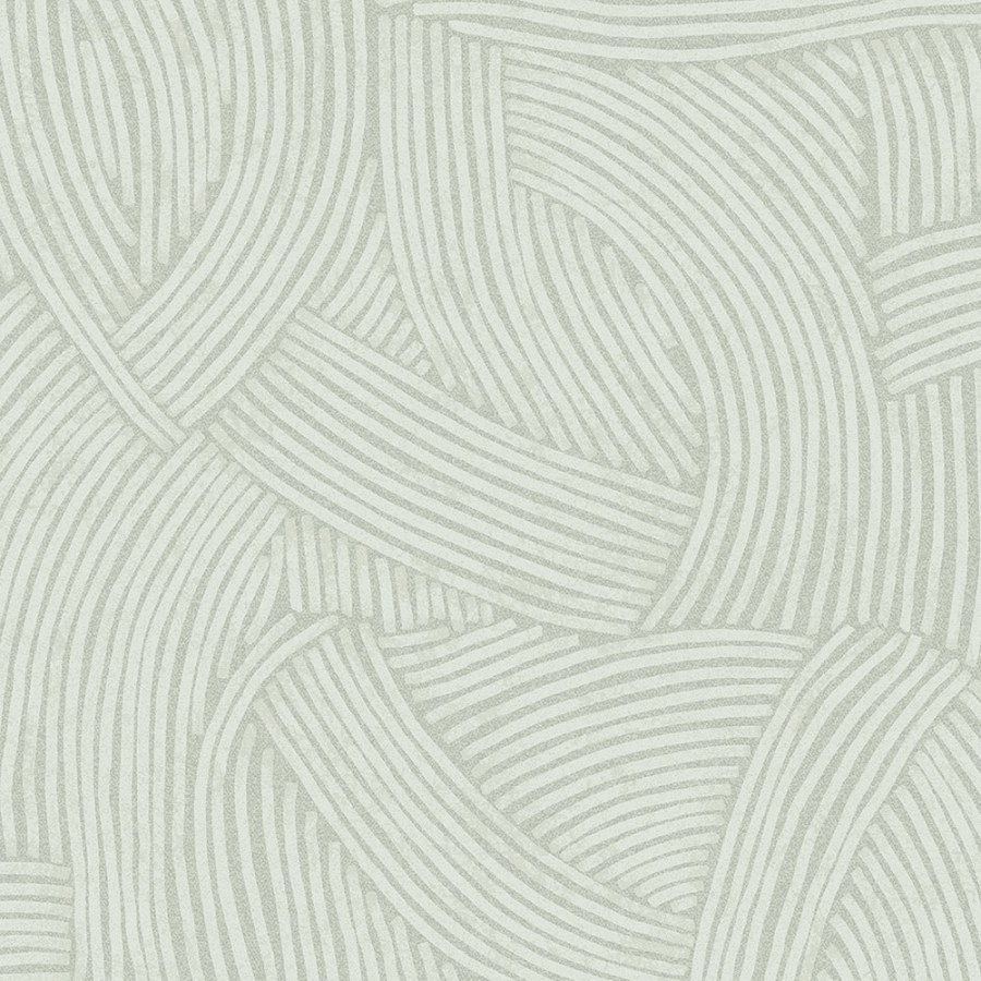 Šedozelená tapeta s grafickým etno vzorem 318014 Twist Eijffinger
