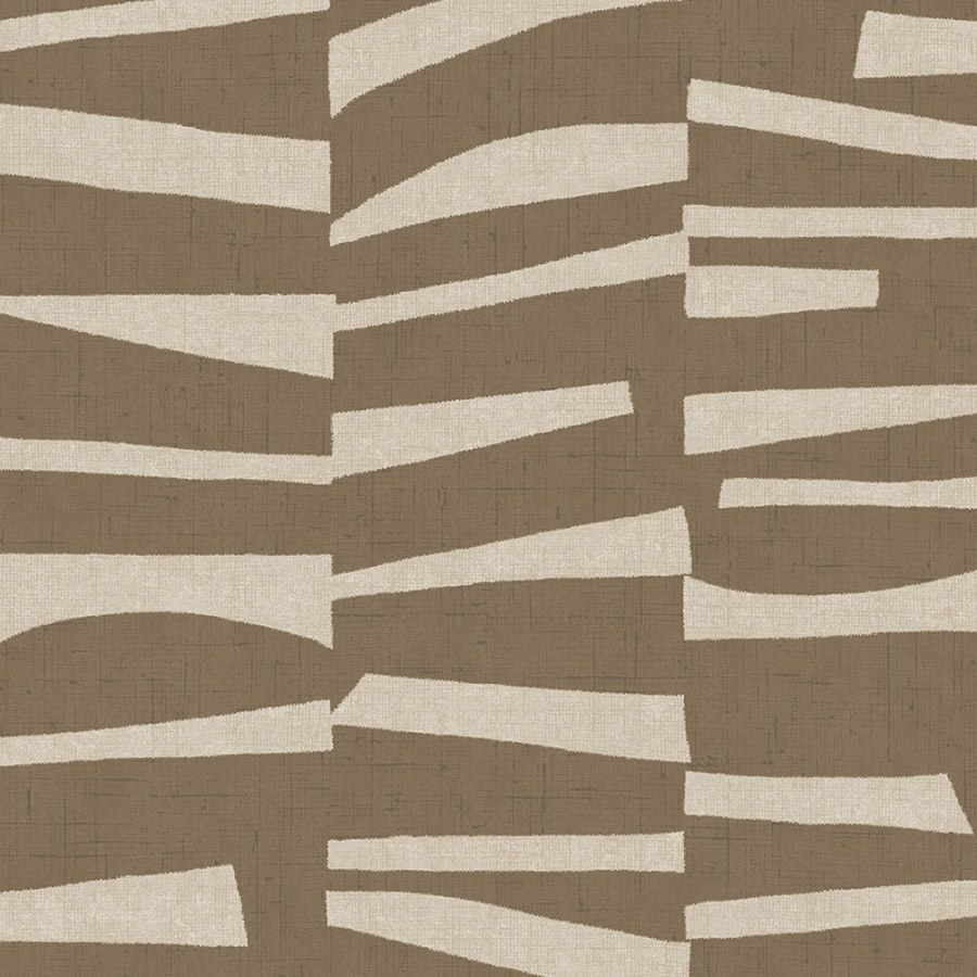 Hnědo-béžová tapeta s geometrickým retro vzorem 318023 Twist Eijffinger - Tapety Eijffinger