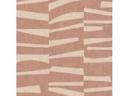Růžovo-béžová tapeta s geometrickým retro vzorem 318025 Twist Eijffinger