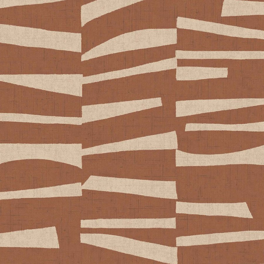 Hnědo-béžová tapeta s geometrickým retro vzorem 318026 Twist Eijffinger - Tapety Eijffinger