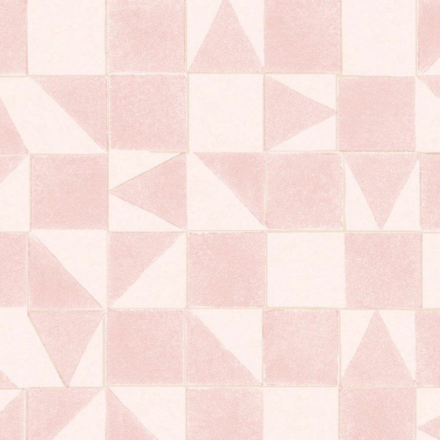 Geometrická růžová tapeta 399091 Mini Me Eijffinger - Tapety Eijffinger