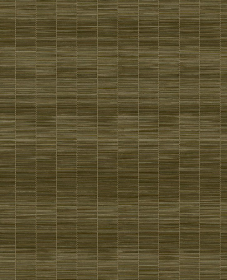 Hnědo-zelená tapeta imitace bambusu 333432 Emerald Eijffinger