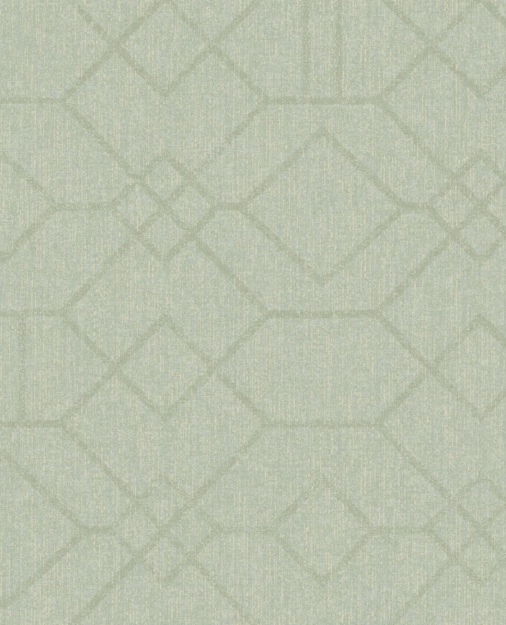 Zelená tapeta s geometrickým vzorem 324013 Embrace Eijffinger - Tapety Eijffinger