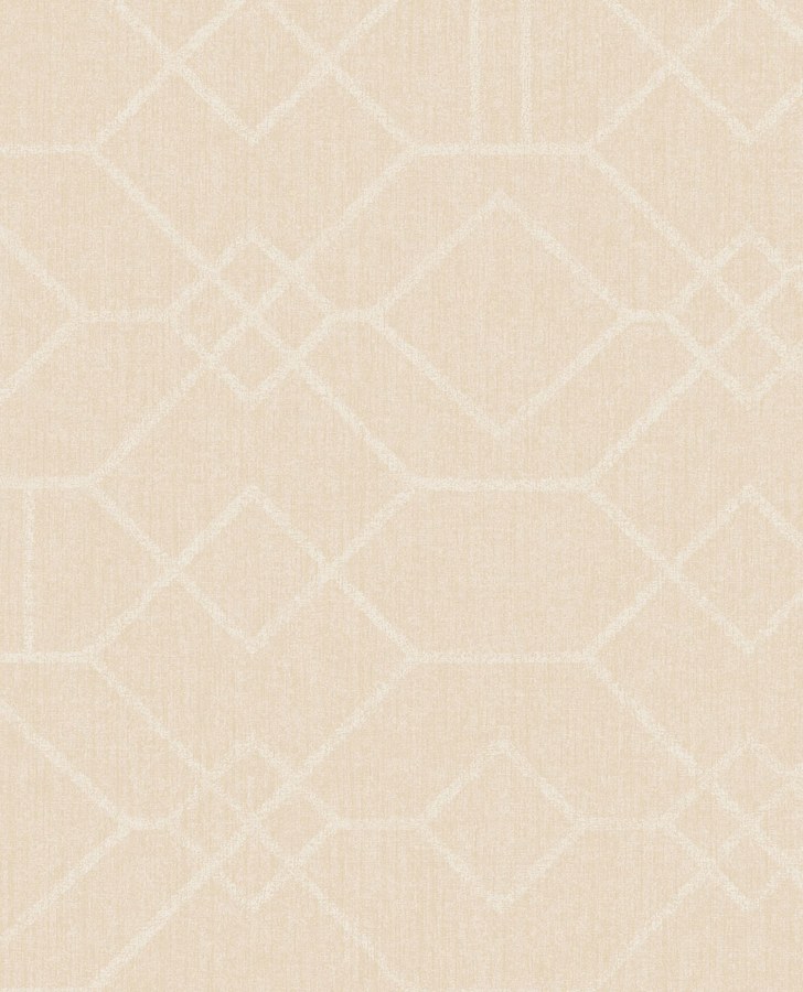 Krémová tapeta s geometrickým vzorem 324010 Embrace Eijffinger - Tapety Eijffinger