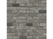 Omyvatelná tapeta šedá cihla imitace cihlová stěny 555132 | Lepidlo zdrama Tapety Vavex