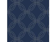 Modro-zlatá geometrická Tapeta 114870 | Lepidlo zdrama