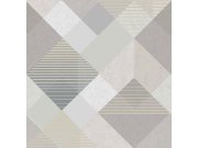 Šedo-béžová geometrická Tapeta 118708 | Lepidlo zdrama