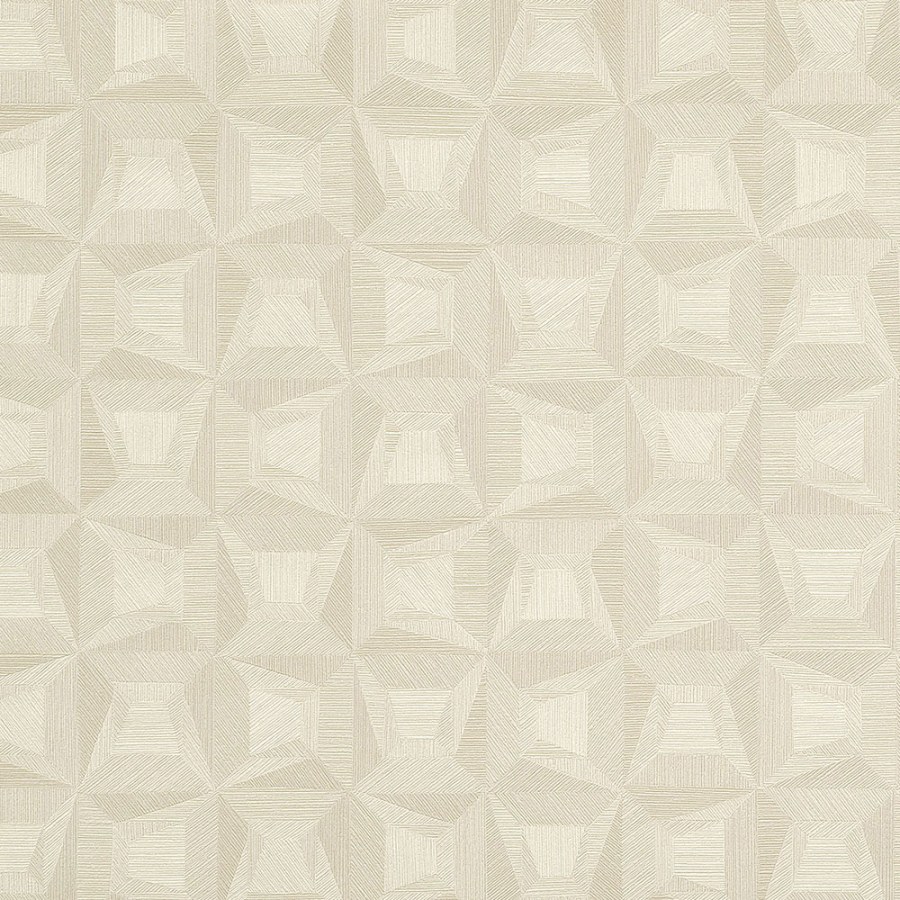 Bílá geometrická Tapeta s vinylovým povrchem 31902 Textilia | Lepidlo zdrama - Tapety Vavex