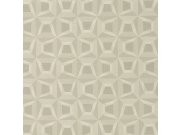 Béžová geometrická Tapeta s vinylovým povrchem 31904 Textilia | Lepidlo zdrama Tapety Vavex