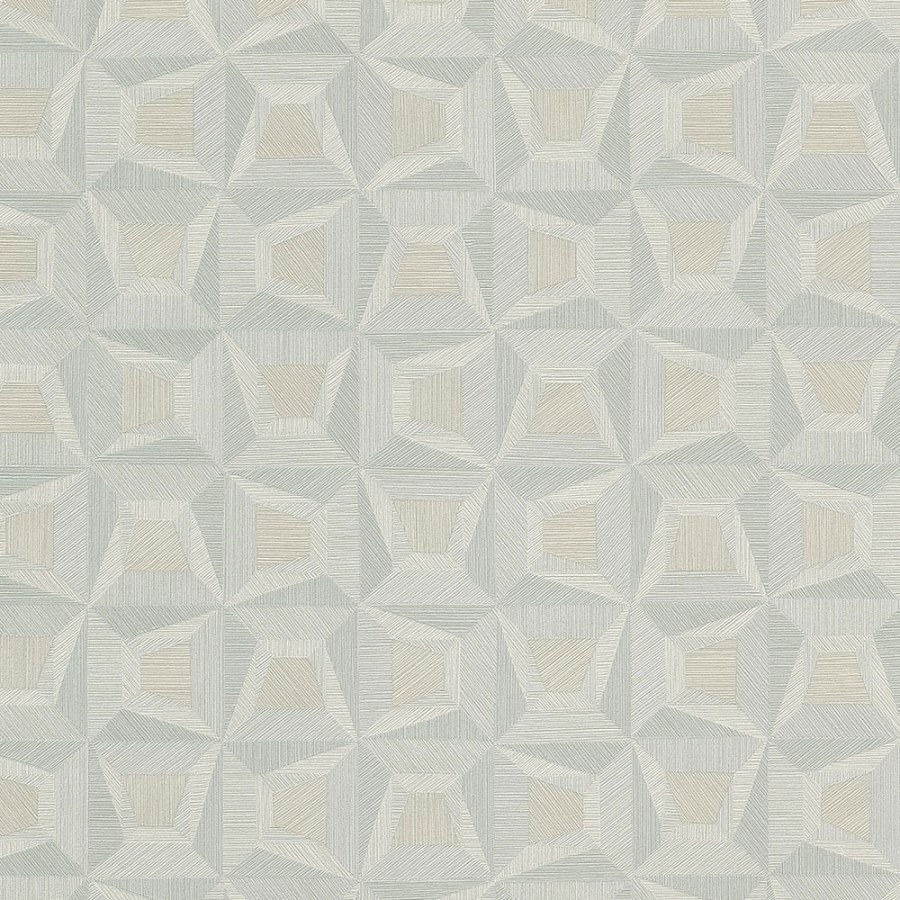 Modrá geometrická Tapeta s vinylovým povrchem 31905 Textilia | Lepidlo zdrama - Tapety Vavex
