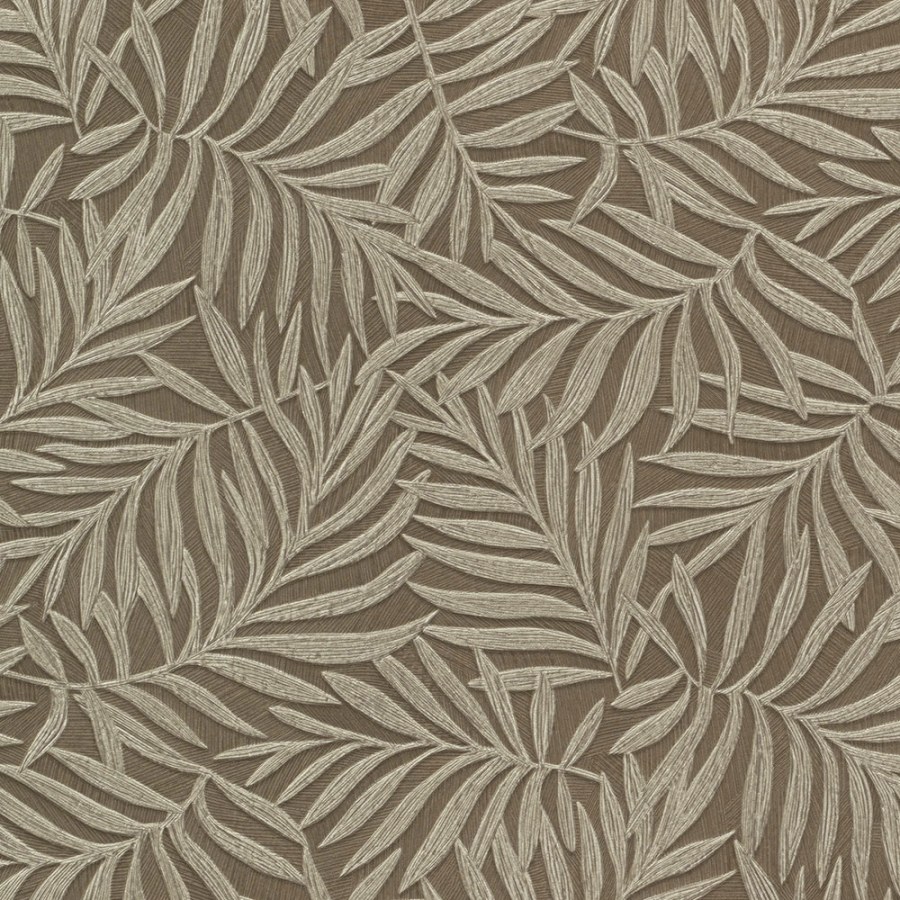Hnědá Tapeta s vinylovým povrchem Listy 31807 Textilia | Lepidlo zdrama