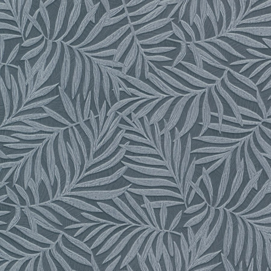 Modrá Tapeta s vinylovým povrchem Listy 31808 Textilia | Lepidlo zdrama - Tapety Vavex