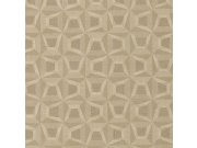 Hnědá geometrická Tapeta s vinylovým povrchem 31906 Textilia | Lepidlo zdrama Tapety Vavex