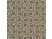 Hnědá geometrická Tapeta s vinylovým povrchem 31909 Textilia | Lepidlo zdrama Tapety Vavex